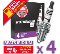 4 x aggiornamento delle prestazioni NGK rutenio HX FR5AHX per candele OEM Iri...
