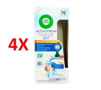 4 X Airwick Active Fresh Diffusore Elettrico Automatico Completo Base + Ricaric