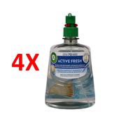 4 X Airwick Active Fresh Ricarica Per Diffusore Automatico Fragranza Brezza Mar