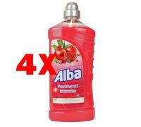 4 X ALBA Igienizzante Pavimenti Fior di Melograno 1 Litro