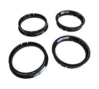4 X Anelli di centraggio diametro esterno: 63,3 mm + interno 56,6 mm