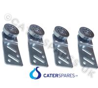4 X Armadio Caldo Dritto Posteriore Porta Scorrevole Corridore Cuscinetto Metal