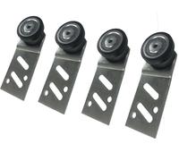 4 X Armadio Caldo Dritto Posteriore Porta Scorrevole Corridore Nylon Cuscinetto