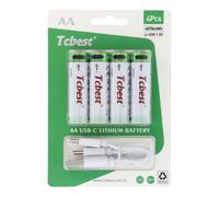 4 X BATTERIE RICARICABILE AA STILO 1100 MAH TYPE C RICARICABILI R6 TCBEST