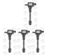 4 x Bobina d'accensione BorgWarner (BERU) per NISSAN ALMERA II, ALMERA TINO