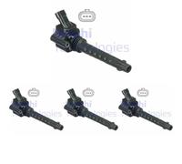 4 x Bobina d'accensione DELPHI per ABARTH, ALFA ROMEO, FIAT, LANCIA, OPEL 500 /