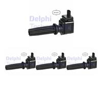 4 x Bobina d'accensione DELPHI per FORD, FORD USA, JAGUAR, LAND ROVER, VOLVO