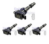 4 x Bobina d'accensione DELPHI per HYUNDAI, KIA CEED, IONIQ, KONA, KONA