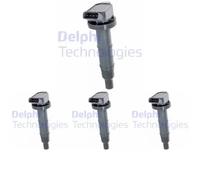 4 x Bobina d'accensione DELPHI per LEXUS, TOYOTA AVENSIS VERSO, CAMRY V, CAMRY