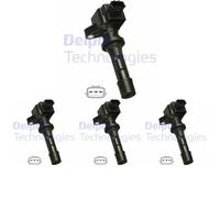 4 x Bobina d'accensione DELPHI per MAZDA 3 I, 3 II, 6 I, 6 II, 6 Kombi (GH)