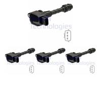 4 x Bobina d'accensione DELPHI per NISSAN MICRA III, NOTE I