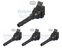 4 x Bobina d'accensione DELPHI per TOYOTA COROLLA Kombi (_E11_), COROLLA VIII