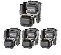 4 x Bobina d'accensione HELLA per MERCEDES-BENZ B W245, CLK (C208), CLK