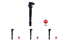 4 x Bobina d'accensione NGK per FIAT DOBLO, DOBLO Furgon/minivan (223_), STILO