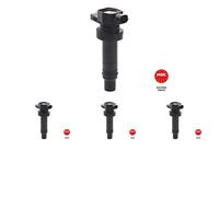 4 x Bobina d'accensione NGK per HYUNDAI, KIA ACCENT IV, CARENS III, CEE"D I