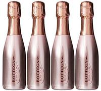 4 x Bottega Rose Gold Prosecco Sparkling Wine 20cl Miniature