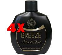 4 X BREEZE Deodorante Squeeze 100 ml Uomo - Profumo Legno di Cedro