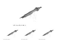 4 x Candela a incandescenza BLUE PRINT per KIA, MAZDA 626 IV, SPORTAGE