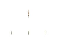 4 x Candela a incandescenza BOSCH per CHEVROLET, OPEL ANTARA A, CAPTIVA, CRUZE
