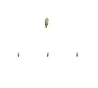 4 x Candela a incandescenza BOSCH per FORD, MAZDA 121 III, COURIER, ESCORT VI,