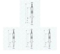 4 x Candela a incandescenza MAGNETI MARELLI per TOYOTA 4 RUNNER II, 4 RUNNER
