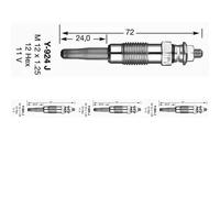 4 x Candela a incandescenza NGK per ALFA ROMEO, ARO, BMW, CHRYSLER, CITRON,