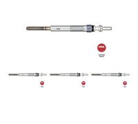 4 x Candela a incandescenza NGK per CITRON, FIAT, FORD, JAGUAR, LANCIA, LAND