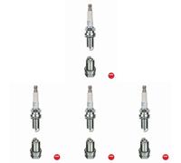 KIT 4 CANDELE ACCENSIONE NGK BKR6EZ 4619 PER CITROEN C3 206 RENAULT CLIO MEGANE