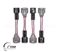 4 X Carburante Iniettore Cablaggio Bardatura Adattatori per Nissan Jecs Maschile