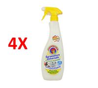 4 X Chanteclair Sgrassatore Limone Trigger 600 Ml. Spray Superpotente