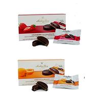 4 x Cioccolatini misti Anthon Berg, Fragola, Albicocca, ciliegia, Lampone Marzapane (220 g) con scatola (V Star)