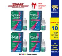 4 x collirio Alcon Systane Ultra Lubrificante ad alte prestazioni 10 ml