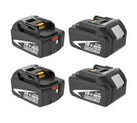 4 X compatibile con Maki-TA 18 V 5,5 Ah batteria di ricambio per Maki-TA BL1860B BL1850B per DC18RCT con batteria per attrezzi LED Goodexo