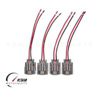 4 X Connettori Iniettore Carburante Cablaggio Clip Pigtail NIPPON DENSO SUMITOMO