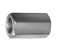 4 x dadi di collegamento M16 x 50 mm esagonali, zincati galvanizzati, M16 x 50, SW24, 4 pezzi