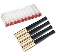 4 x DENICOTEA portasigarette con espulsore nero e oro