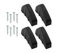 4 x diffusore paraurti posteriore per auto, splitter a pinne di squalo, accessori neri per protezione esterna del veicolo e kit di aggiornamento per lo styling