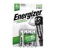 4 X Energizer Power Plus AAA 700mAh Batterie Ricaricabili Ni-MH 1.2V Accu HR03