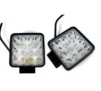 4 X Faretto DRL 48W LED Bianco Ambra Per Trattori SUV Barche Camion