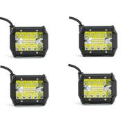 4 X Faro Barra Lampada da Lavoro 20 LED 60W per SUV Furgoni Auto Trucks Trattori