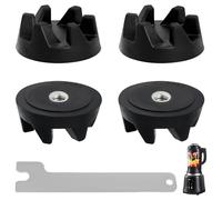 4 x frizioni 9704230, Blender Coupler, ricambio per mixer in gomma, compatibile con KitchenAid modelli KSB52, KSB5, 5KSB52 e 5KSB5 (chiave di montaggio inclusa)