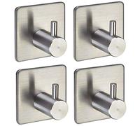 4 x Ganci da Parete PANDORA autoadesivi 3M Acciaio Inox antiruggine per Cucina & Bagno Gancio per Stoviglie