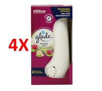 4 X Glade Sense & Spray Automatic Base + Ricarica Relaxing Zen