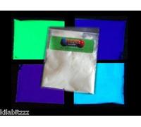 4 X Glow In The Dark Pigment Powder Verde, Aqua, Blu, Viola Colori - Set 1