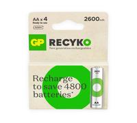 4 X GP AA ReCyko Batterie Ricaricabili 2600mAh NiMH 1.2V Confezione Di 4