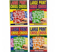 4 x grandi libri con stampa incrociata | Libri assortiti, Cruciverba del gioco del cervello - In bundle da GetInStyle Shop