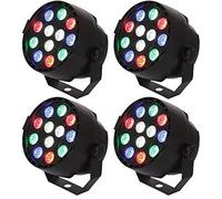 4 x Ibiza Par Mini RGBW LED Illuminazione Can