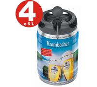 4 X KROMBACHER PILS FRESCHE FASSI, 5 Litri 4,8% Vol Party Fusto