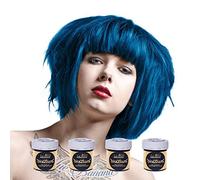 4 x La Riche Directions Semi-Permenant Hair Colour Dye Box Of Four-Denim Blue (dir)