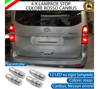 4 X LAMPADE LED STOP CANBUS POSTERIORI PER TOYOTA PROACE VERSO CANBUS NO ERROR